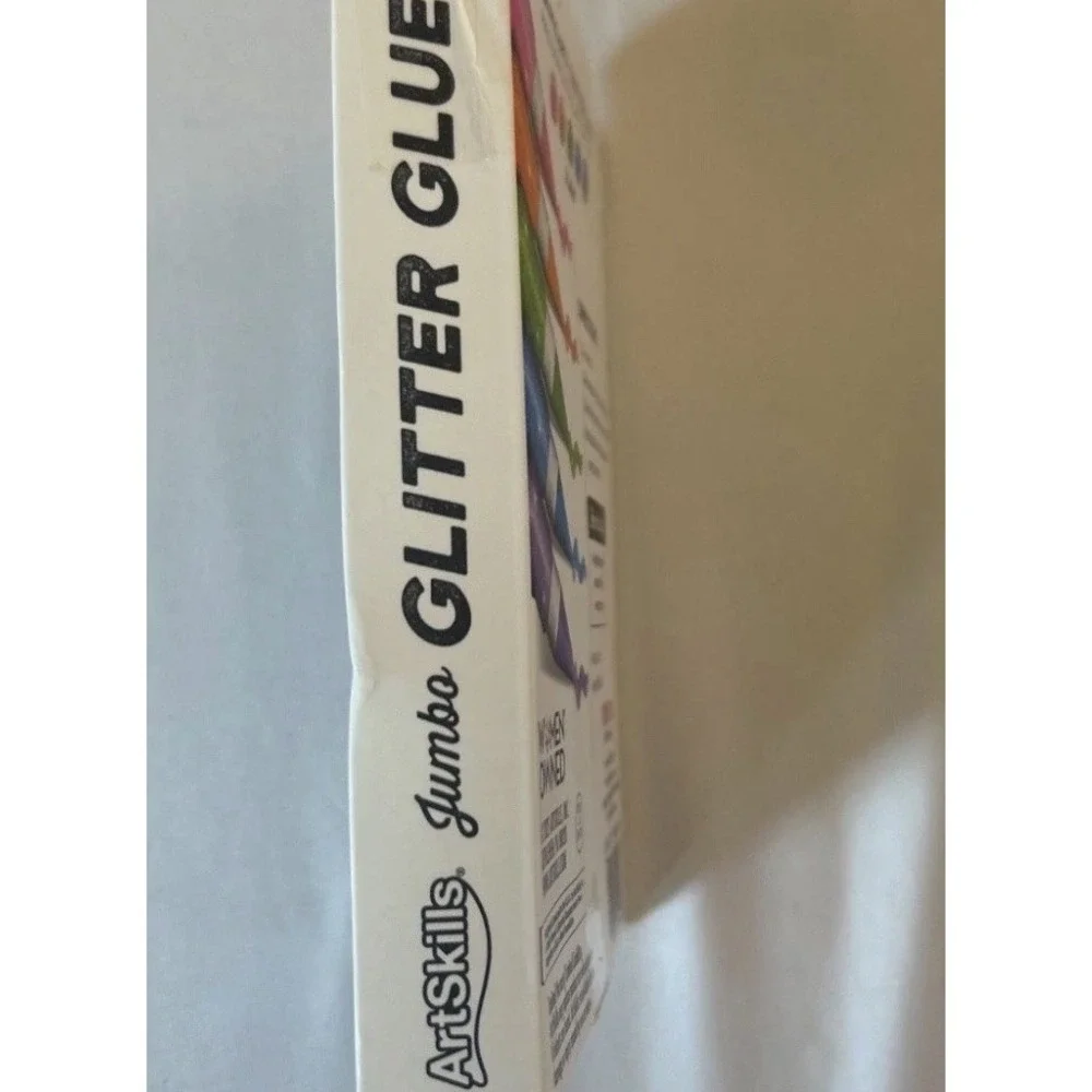 Rainbow Glitter Glue Pens for Arts & Crafts Supplies, Assorted Colors, 5 Count